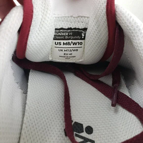 Splay Runner V1 Sneaker Womens 10 Red Suede Athletic Barefoot Zero Drop Shoe - Picture 12 of 12